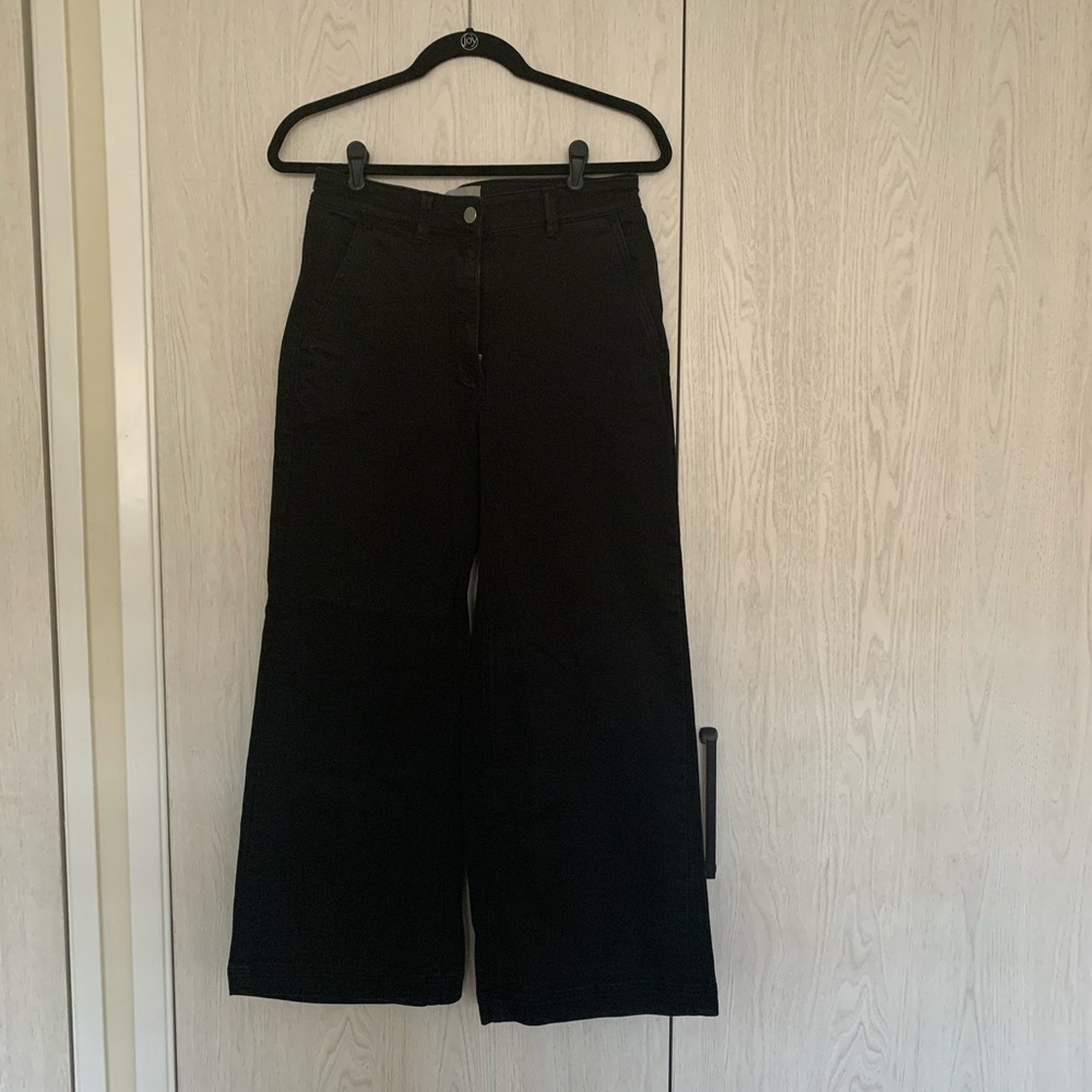 Everlane wide leg jeans black size 6